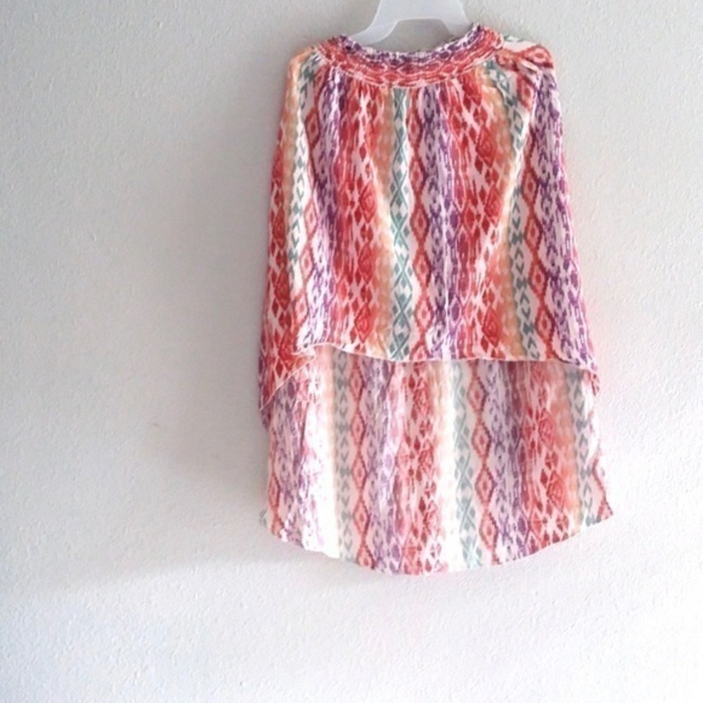 Bongo multicolor high low skirt size small